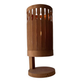 Vintage table lamp, pine strip, Sweden 1970s