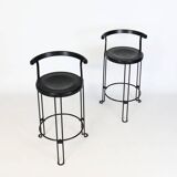 Four "Oblado" bar stools from the 80s