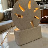 Lamp in stone of the Gard carved 1970