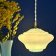 Vintage blue opaline suspension globe