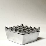 Mid-century chrome metal ashtray in the Ultima 15 style, 1970 design.