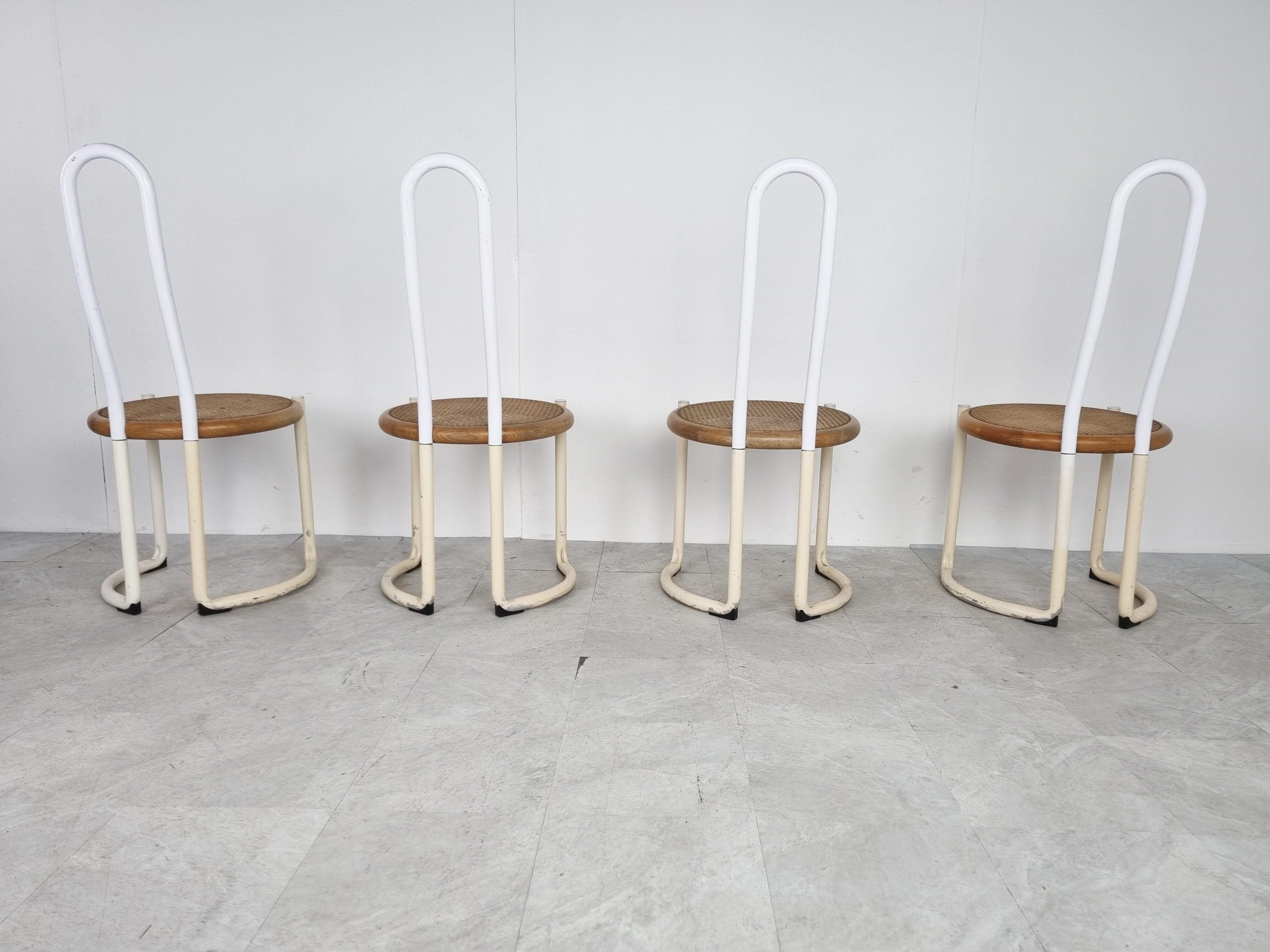 Vintage postmodern dining chairs, 1960s