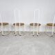 Vintage postmodern dining chairs, 1960s