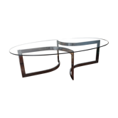 Table basse vintage années 70 Bauhaus Paul Legeard