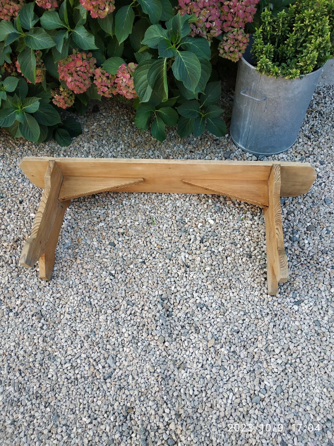 Wooden bench