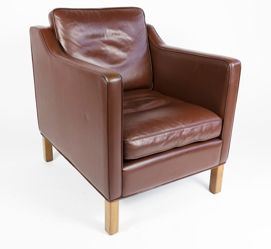 Dark brown Danish armchair, Denmark, 1960s