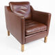 Dark brown Danish armchair, Denmark, 1960s