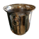Silver metal champagne bucket