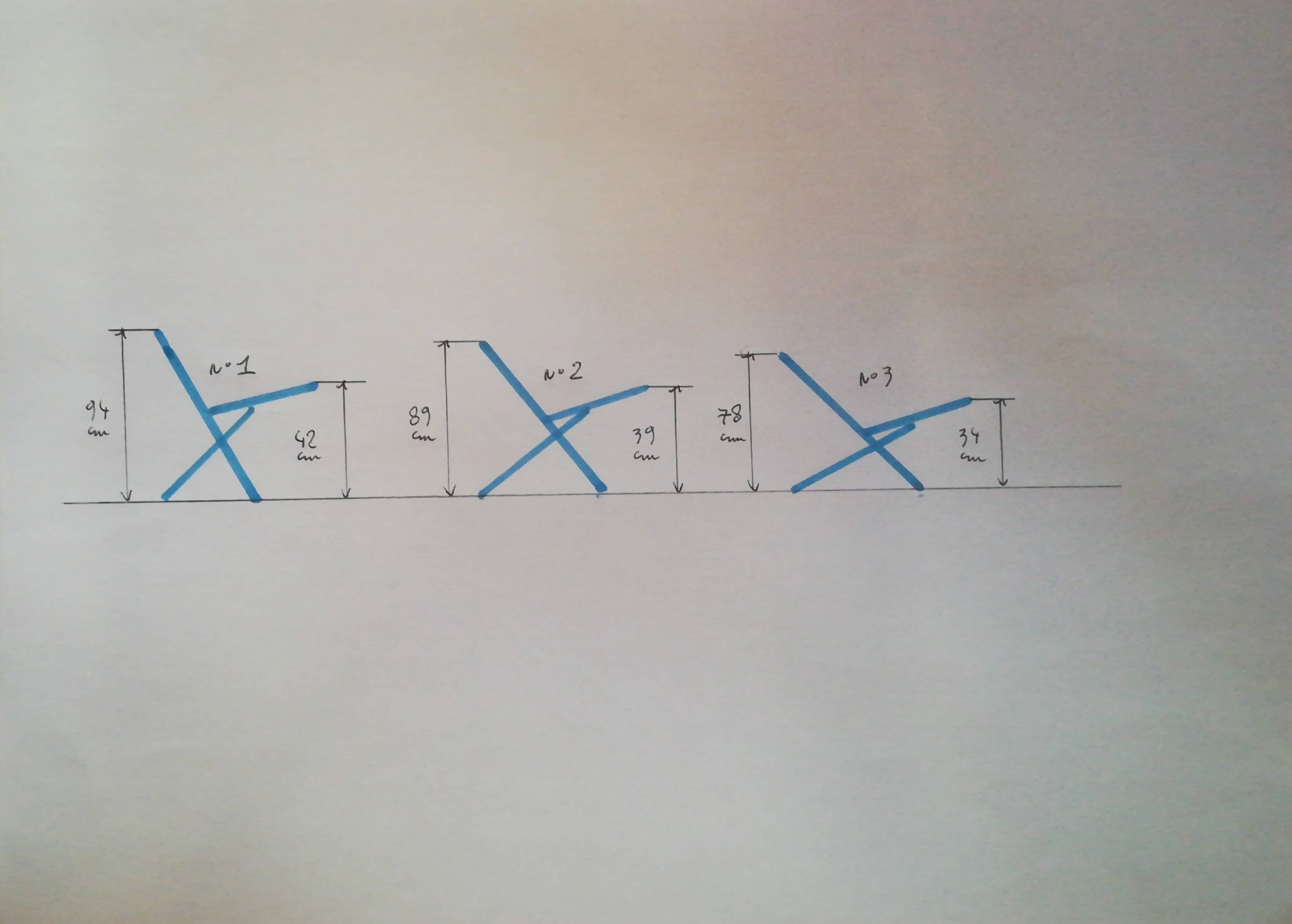 Teak wood folding armchair