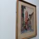 Signed watercolor painting View of Albi Cathedral