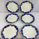 6 Flat plates Vintage france Badonviller