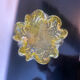 Empty ashtray pocket Murano Barovier Toso Vintage gold glitter