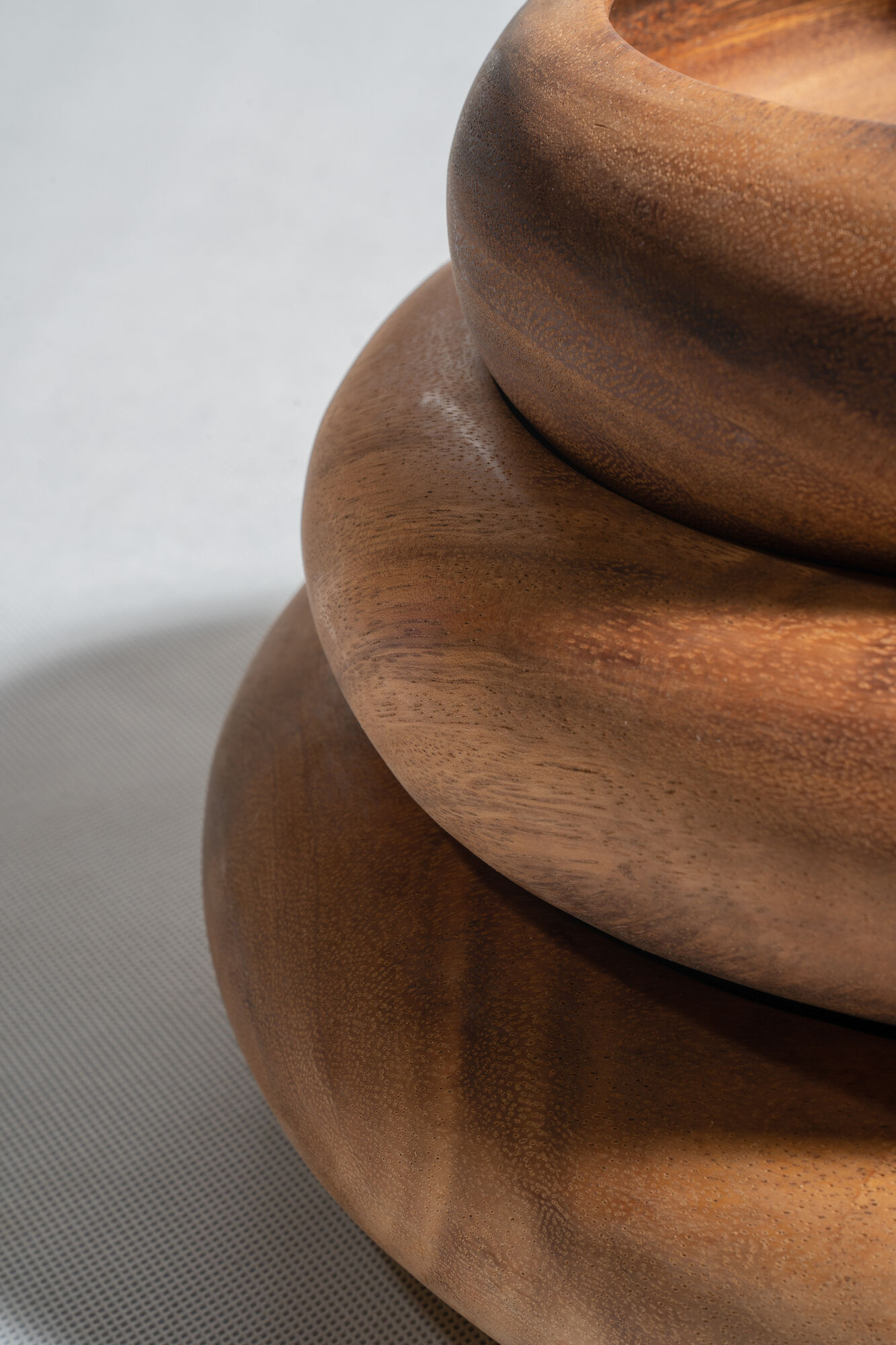 Bowl or monoxyl teak cut d:25.5