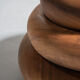 Bowl or monoxyl teak cut d:25.5