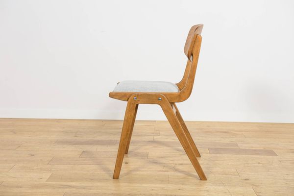 Chaises de salle à manger de type boomerang Mid-Century 229XB par Gościcińska Fabryka Mebli, Pologne, années 1960, ensemble de 4