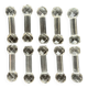 10 vintage glass knife holders