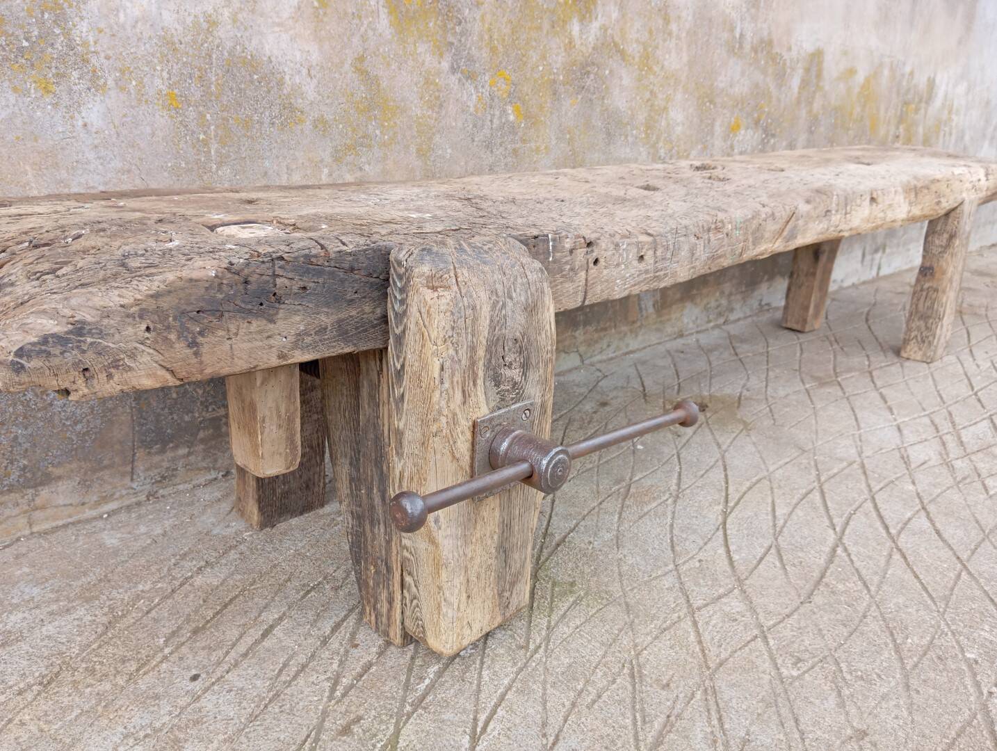 Table basse établi de menuisier