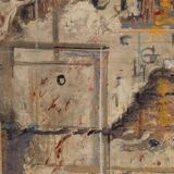 Andrea Spinelli, Italian Abstract Urban Expressionist, 20th Century, Acrylic & Canvas