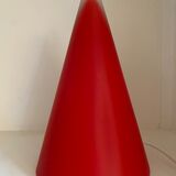 Lamp Teepee SCE cone in vintage red glass 80s