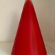 Lamp Teepee SCE cone in vintage red glass 80s