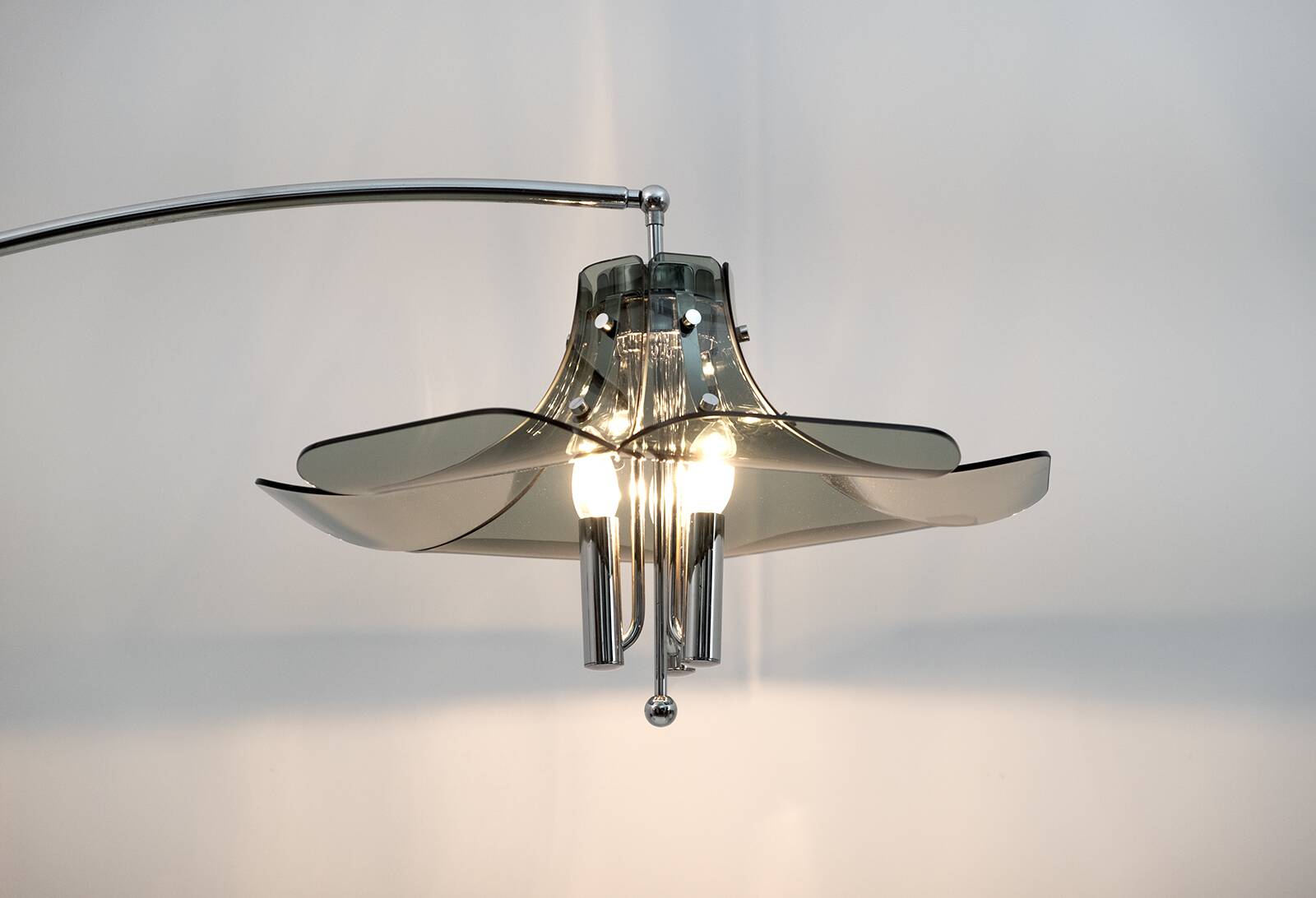 Fontana Arte Vintage Italian Arc Floor Lamp, 1970s