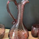 Purple blown glass orangade service