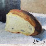 Framed still life by J. Aubry