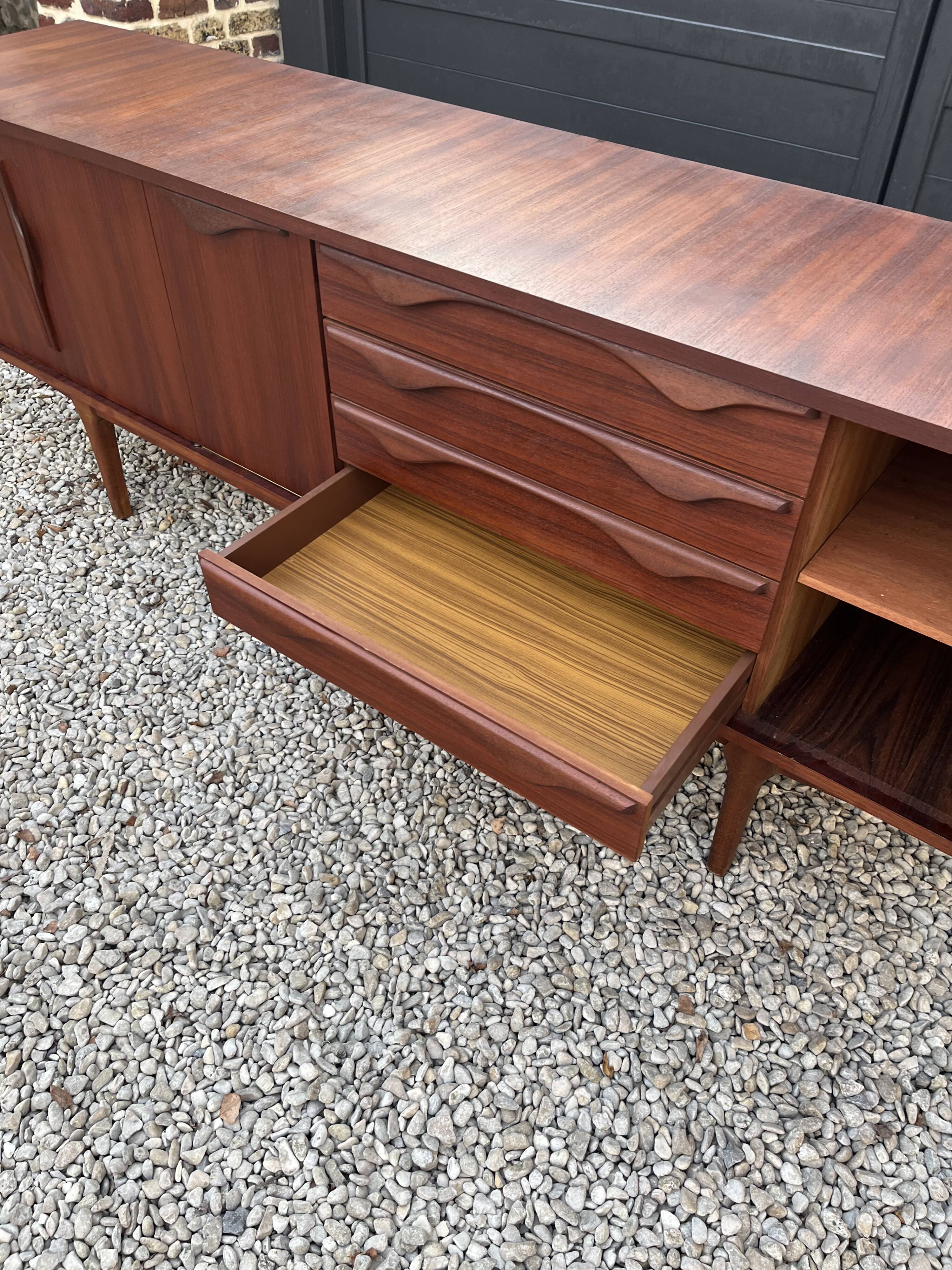 Scandinavian teak row