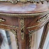 Louis XV style curved display case