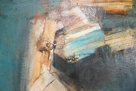 Maurice Boel, Blue Abstract Composition 1962