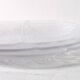 Set of 3 Vintage Kosta Boda Glass Plates / Scandinavian Leaf Design / 1975