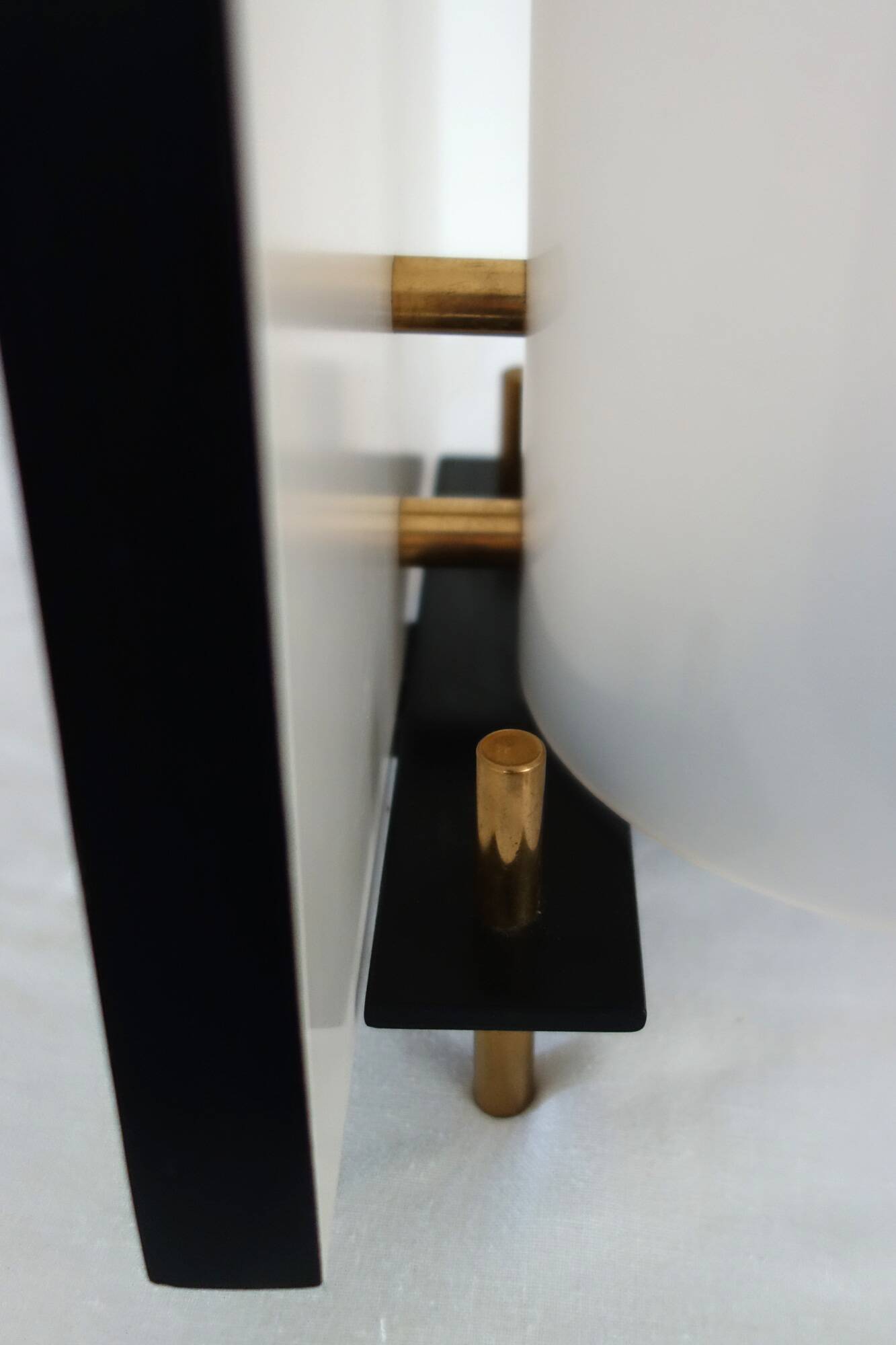 Rare lamp by Georges Frydman with screen 1950s