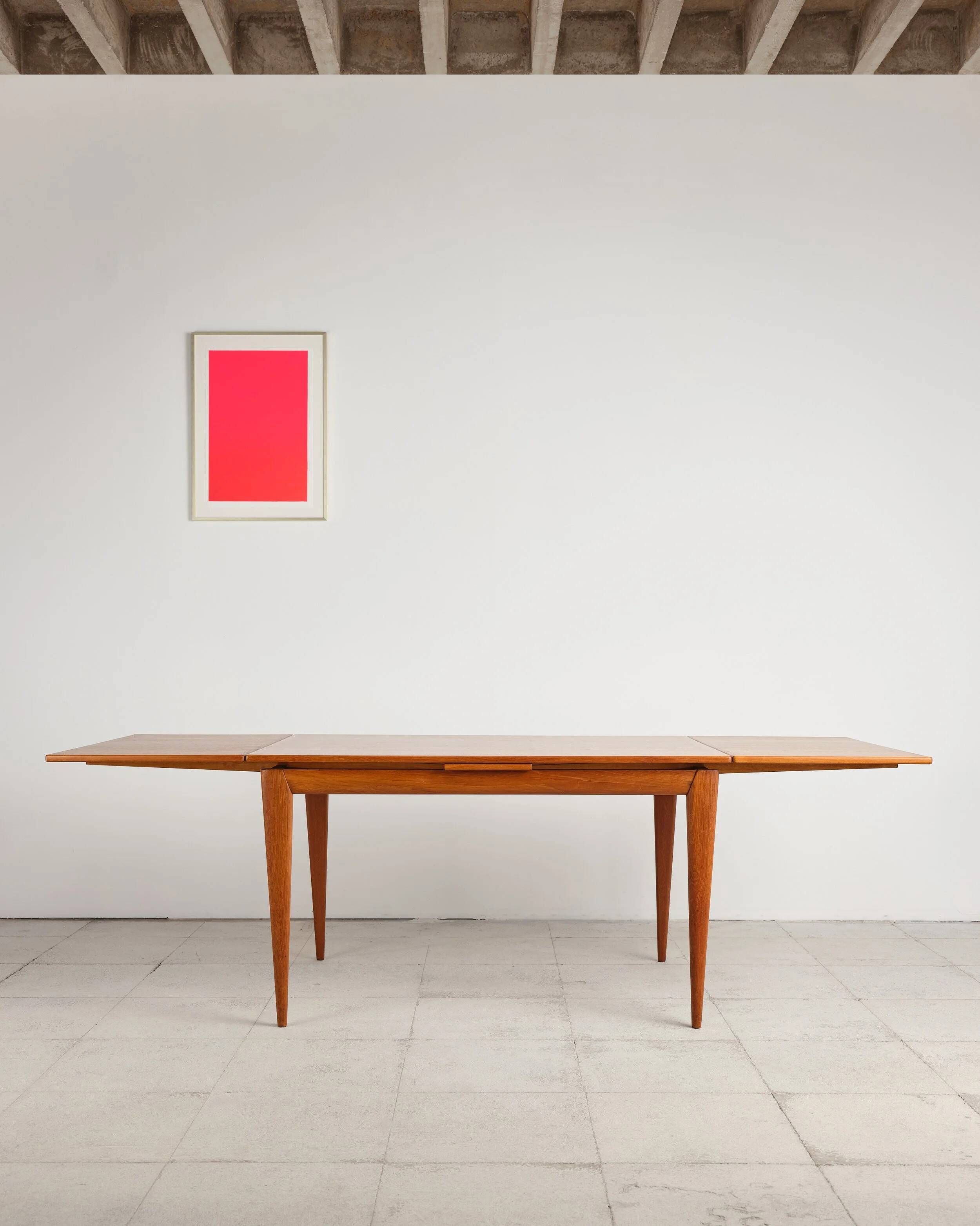 Extendable table model 12 in teak by Niels O. Møller, Denmark, 1960s