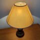 Vintage lamp in turned wood