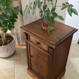 19th century solid wood bedside table