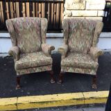 Ancien paire de fauteuil parker knoll en tissu