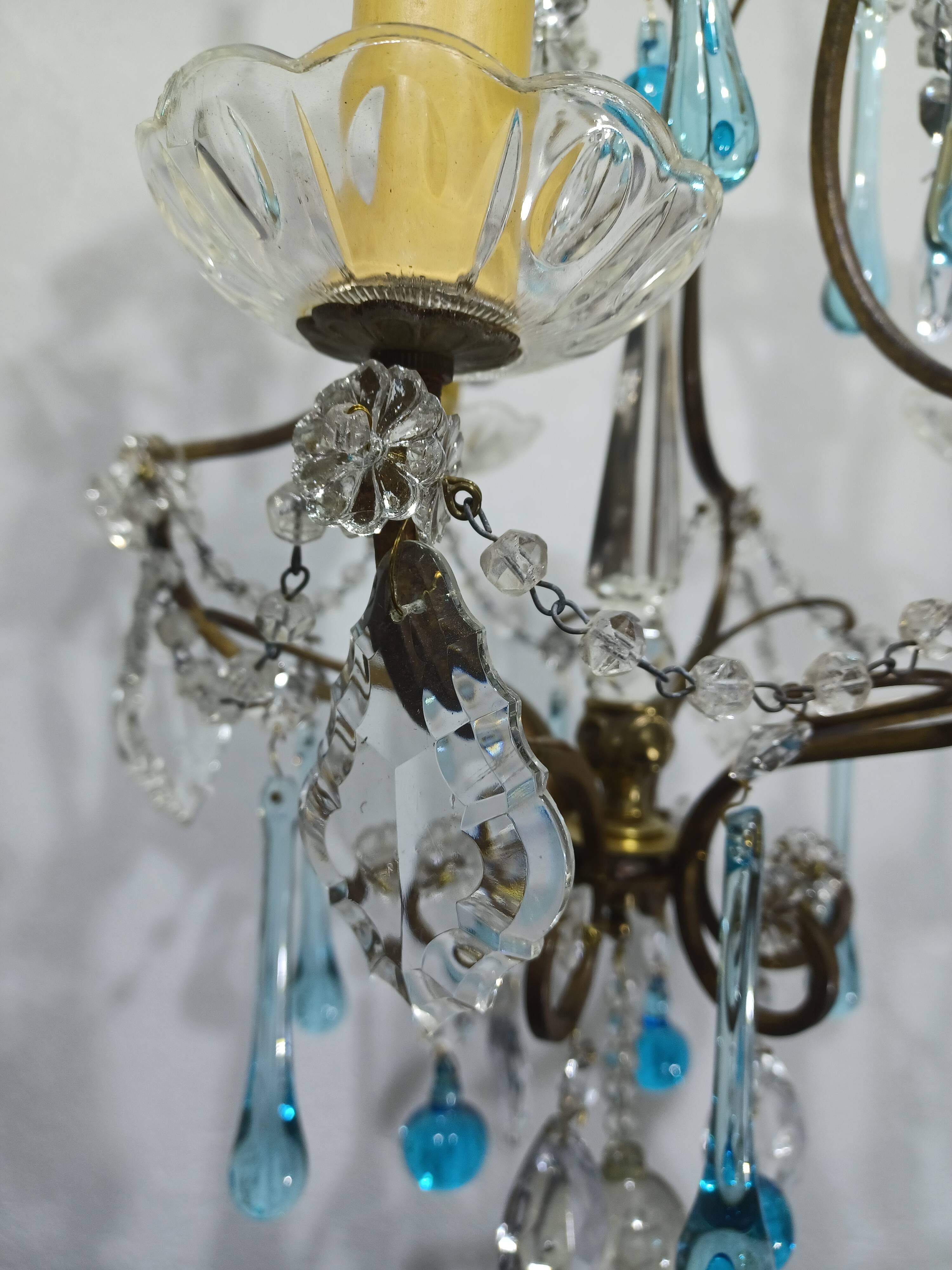 3-light cage chandelier