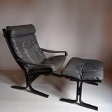 Armchair with footrest Rybo Rykken from the 90