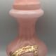 Old bonbonnière in opaline glass pink and white p. schneider 28 cm