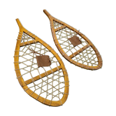 Paire de raquettes en bois