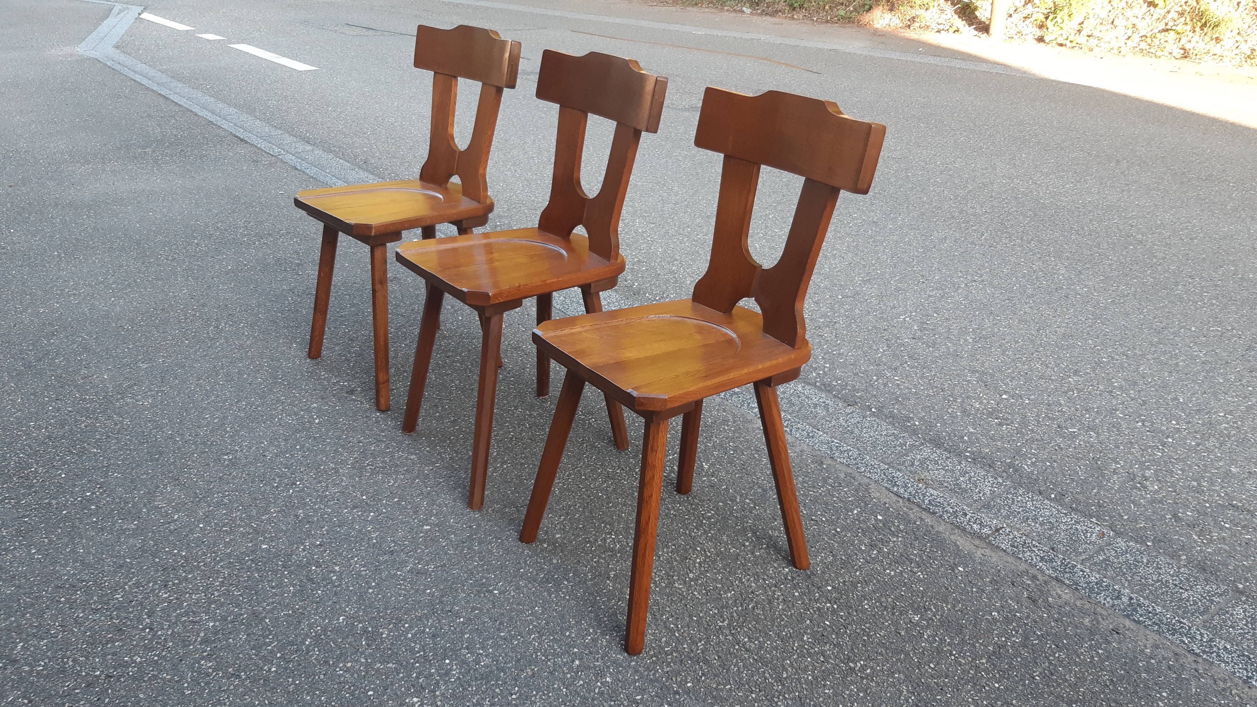 Brutalist bistro chairs from the 70s