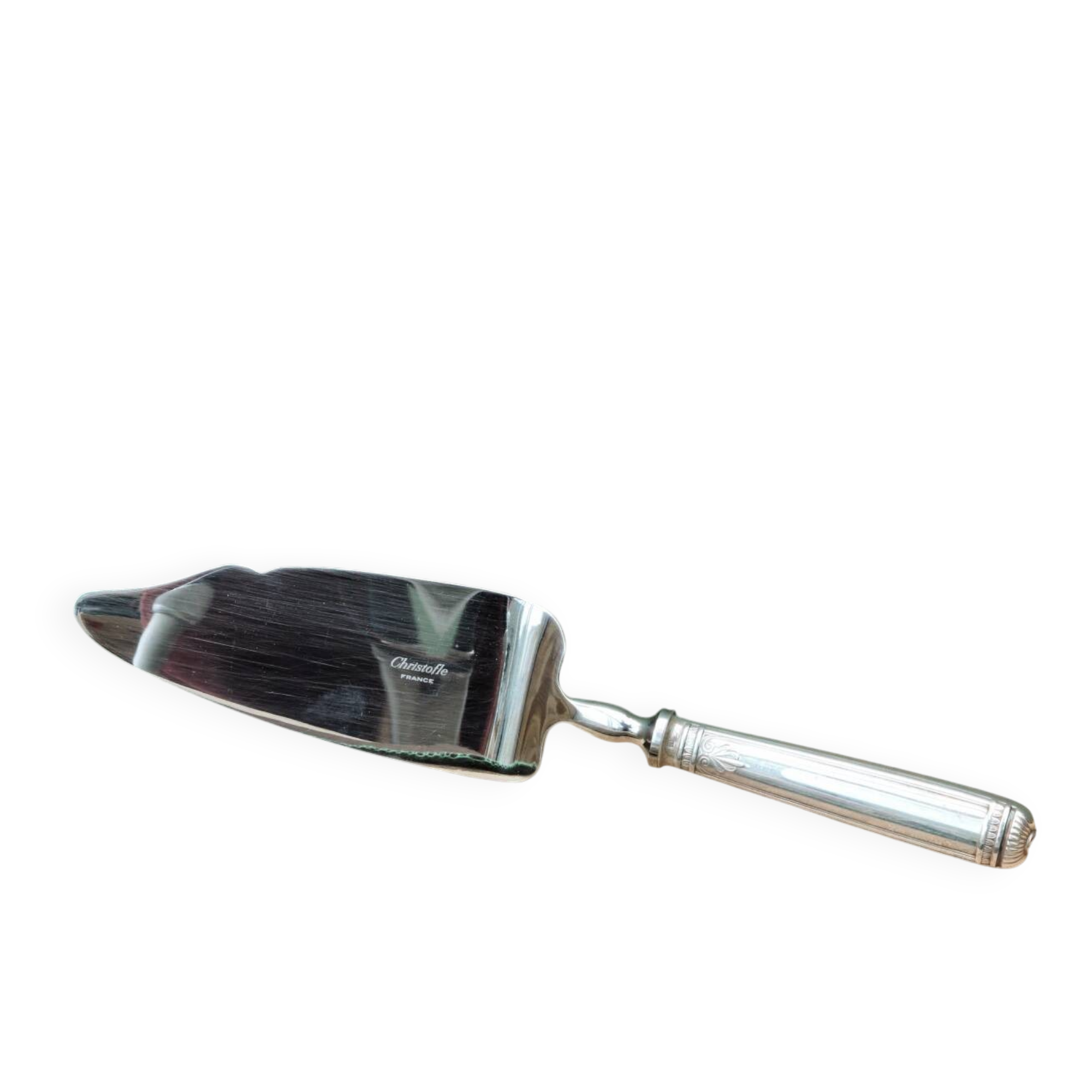 Christofle silver-plated pie server, Malmaison model.