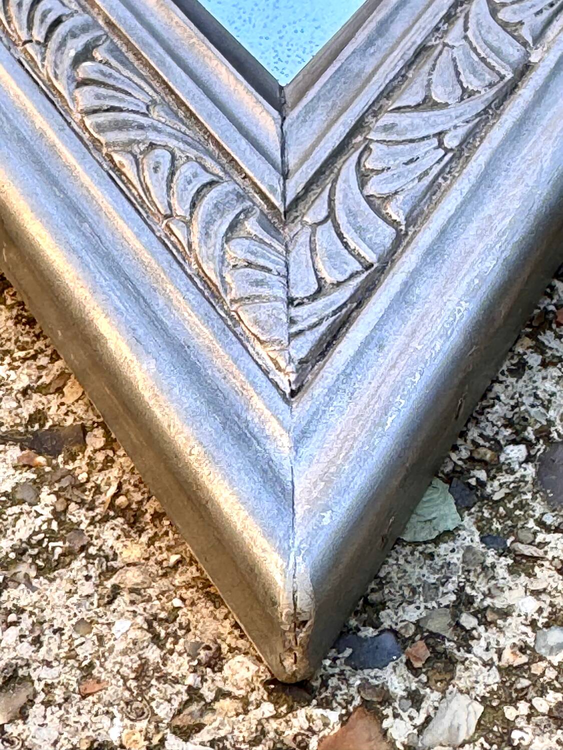 Miroir mural Art Déco demi-lune