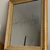 Carved and gilded wooden mirror  44x56cm