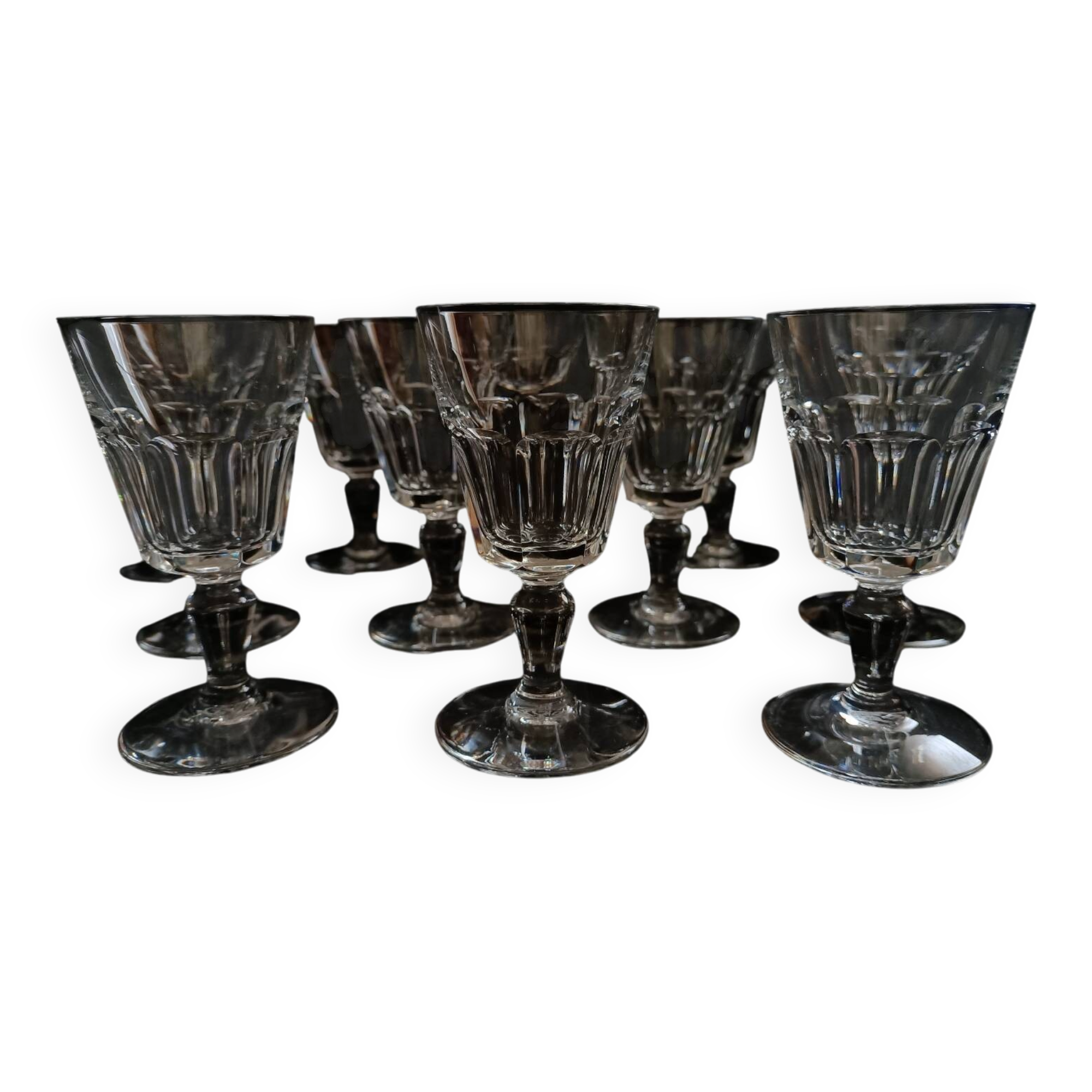 12 crystal water glasses from Baccarat, Missouri model.