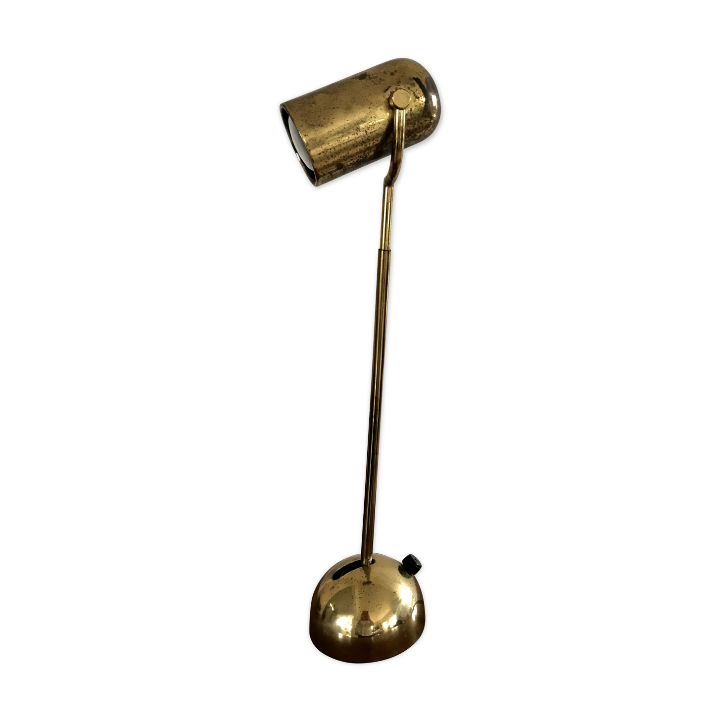 Vintage brass adjustable desk lamp