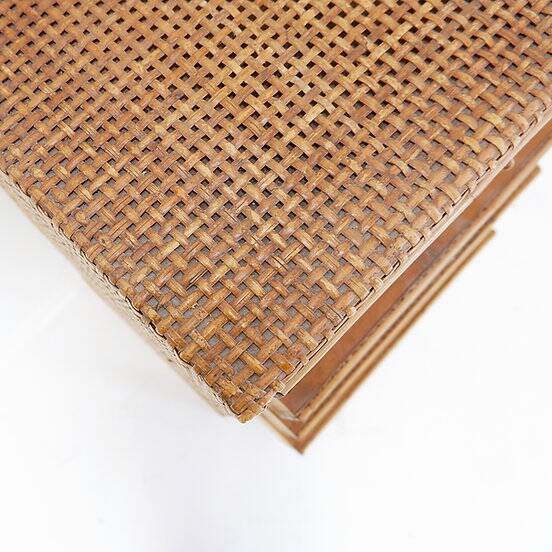 Vintage Bamboo And Rattan Chest Of Drawers - 1960s