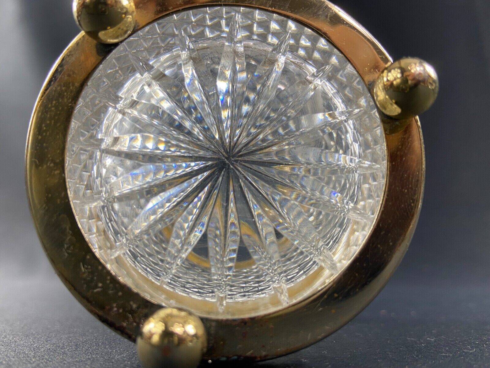 Crystal pencil pot with Empire style diamond tip decor