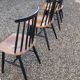 Lot of 4 vintage Scandinavian-style chairs
