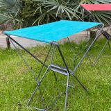 Blue folding stool 60s